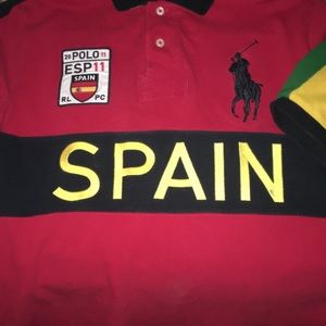 Three polo Ralph Lauren polos